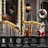 Jnaurb 2-Pack Battery Operated Rope Lights for Outside, Total 66FT 200LED 8 Modes Battery Operated String Lights | Lumora