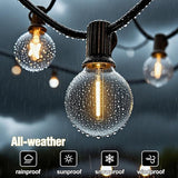 100FT Outdoor LED String Lights with 50+2 Shatterproof G40 Vintage Bulbs,Shatterproof &Waterproof Patio Lights for | Lumora