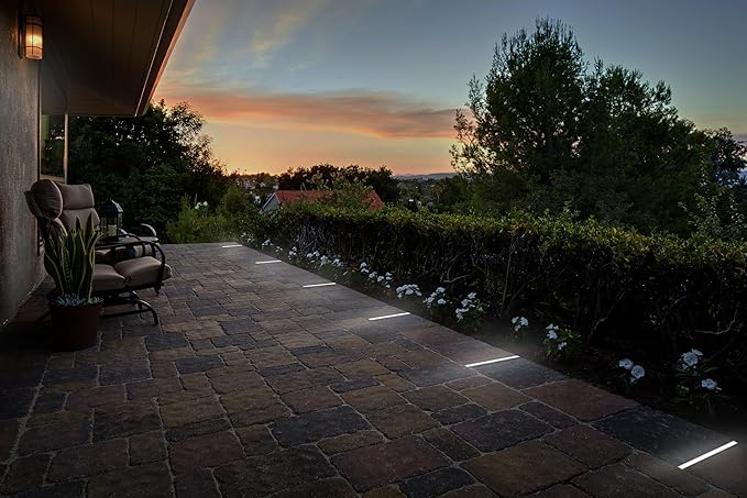 LUMENGY Paver Light Slim 0.5x9 Inch (0.55x8.85), 5000K Daylight, Glare-Free Linear Lighting - Outdoor Path Light | Lumora