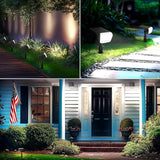 Consciot Solar Spot Lights Outdoor Waterproof, 24 LED Dusk-to-Dawn Solar Outdoor Lights, 2 in 1 Adjustable Wall | Lumora