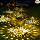 10 Pack Ultra Bright Solar Lights Outdoor Waterproof, from Dusk to Dawn Up to 12H Solar Light for Outside, Auto | Lumora