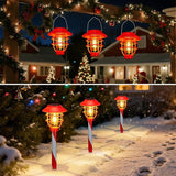 6 Pack Christmas Solar Pathway Lights Outdoor Decorations,Garden Solar Stake Landscape Lights Candy Cane Christmas | Lumora
