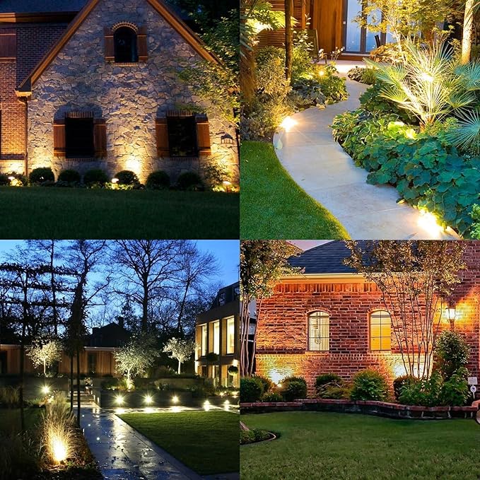 Low Voltage Landscape Lights 10W 12V Landscape Lighting with Connectors Warm White Waterproof Outdoor Spotlights | Lumora