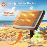 addlon 33FT (27+6) Solar String Lights for Outside Outdoor Waterproof with USB Port & Remote Control Solar Patio | Lumora