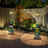 MXwcy 2 Pack Metal Solar Floor Lights Outdoor with Plant Stands, 45.5'' Solar Powered Street Lights, for Garden | Lumora