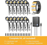 ZUCKEO All-in-One Low Voltage Landscape Lighting Kit, 5W LED Landscape Lights with Transformer, 120FT Wire and | Lumora
