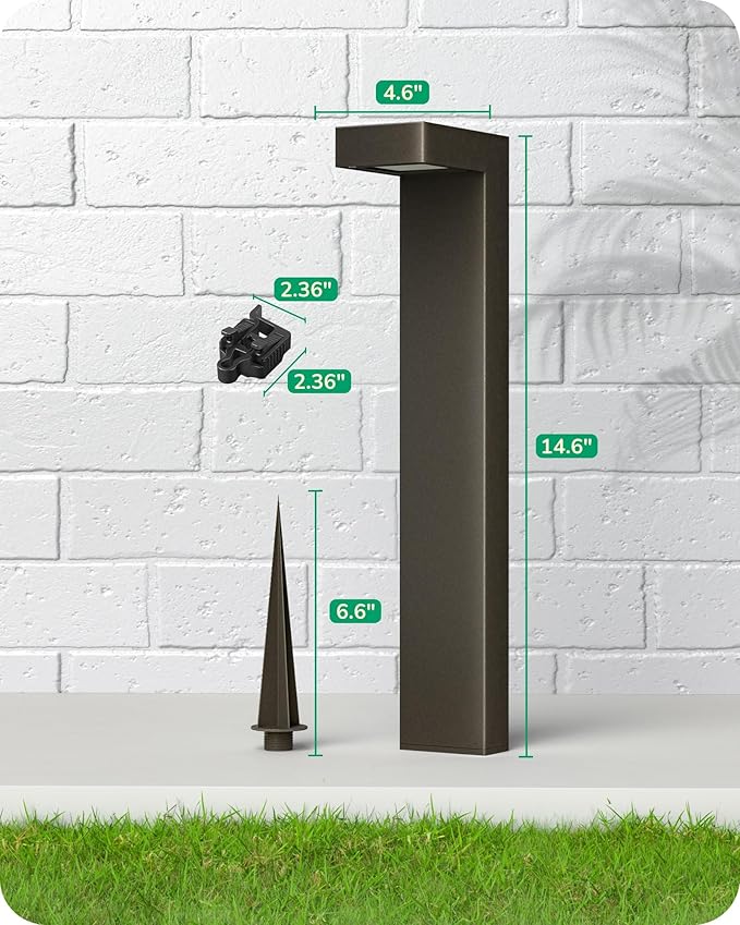 EDISHINE Low Voltage Landscape Lighting, 3.2W 3000K 50,000Hrs Electric LED Pathway Lights Wired, 12V Waterproof | Lumora