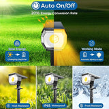 Peasur 1 Pack Solar Spot Lights Outdoor, Solar Spotlights Outdoor Waterproof 2-in-1 Auto On/Off Landscape Lighting | Lumora