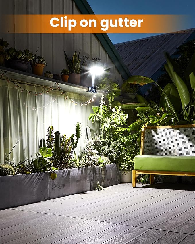 Clip On Solar Lights Outdoor, Motion Sensor Outdoor Lights, 92 LEDs 600LM Solar Fence Lights Outdoor | Lumora