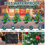 Upgraded Solar Outdoor Christmas Tree Lights Multicolor, 800mA Solar Powered Outdoor Lighted Xmas Tree Waterproof | Lumora