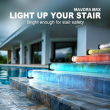 Crescent-Shaped Solar Step Lights for Outside Waterproof IP67,Long-Lasting LED Stair Light - Outdoor Path Light | Lumora