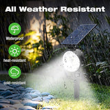nipify 6 Pack Solar Spot Lights Outdoor Waterproof with 3 Modes, Solar Spotlight Light for Outside Yard Landscape | Lumora