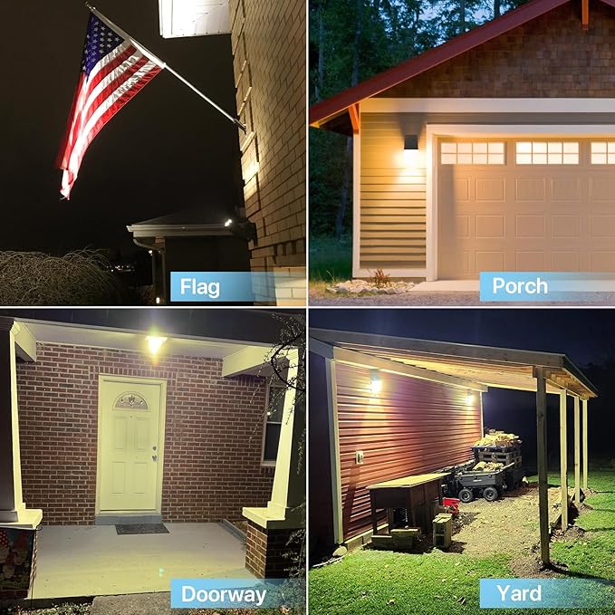 HYPERLITE LED Wall Pack Light: 40W 3000K Wall Pack Lights Outdoor with Dusk to Dawn Photocell, 5200lm ETL Listed | Lumora