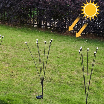 Hilitand Solar Bright Solar Swaying Lights Yard Patio Pathway Decoration (6 Colorful Light)