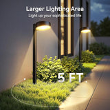 12 Pack Solar Pathway Lights Outdoor, 12 Brighter LED Solar Lights Outdoor Waterproof, Up to 12 Hrs Modern Solar | Lumora