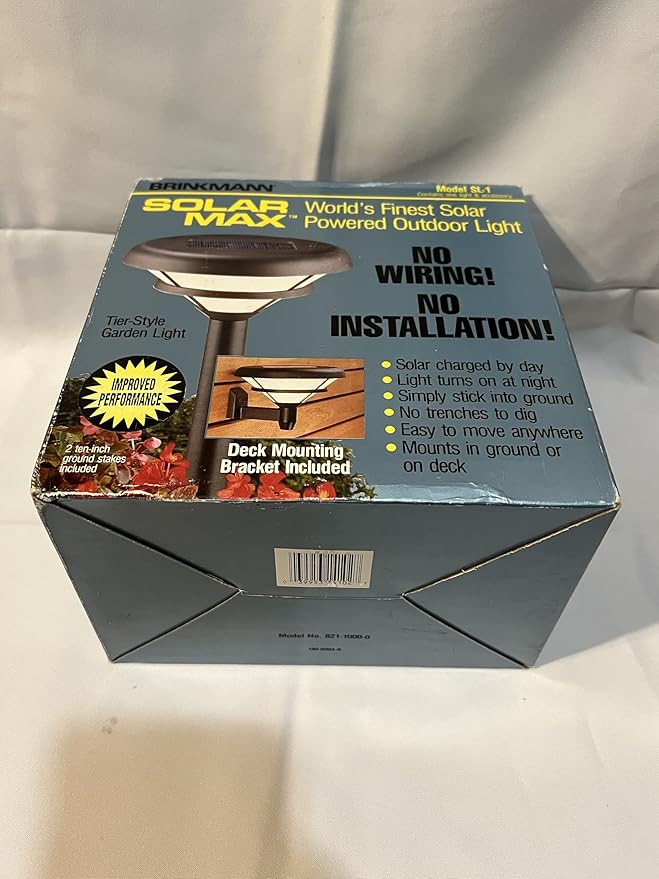 Brinkmann Solar Max Model SL-1 Tier-Style Garden Light