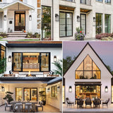 SHINE HAI Dusk to Dawn Outdoor Wall Lantern, Exterior Sensor Light Fixture with E26 Base Socket, Waterproof Wall | Lumora