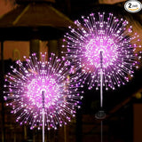 JJGoo Solar Firework Lights, 2 Pack 120 LEDs 2 Lighting Modes Solar Garden Lights Outdoor Waterproof for Yard Patio | Lumora