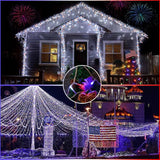 4th of July Decorations Patriotic Decor Lights, Red White and Blue String Lights Indoor, 200LED 66FT Outdoor, 8 | Lumora