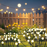 8 Packs Solar Firefly Lights, 64 LED Warm Solar Walkway Lights Outdoor, Waterproof Swaying Light Garden Decor with | Lumora