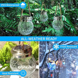 Hanging Outdoor Solar Lights,VGE 2 Pack 30LED Lanterns Decorative Outdoor Lights,Solar Powered Waterproof Landscape | Lumora