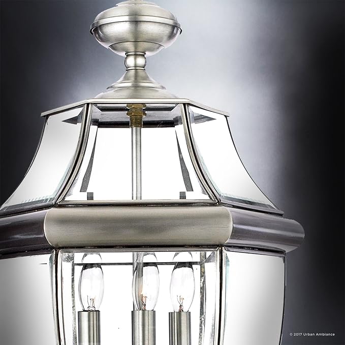 Urban Ambiance Luxury Colonial Outdoor Post Light, Large Size: 23" H x 12.5" W, with Tudor Style Elements | Lumora
