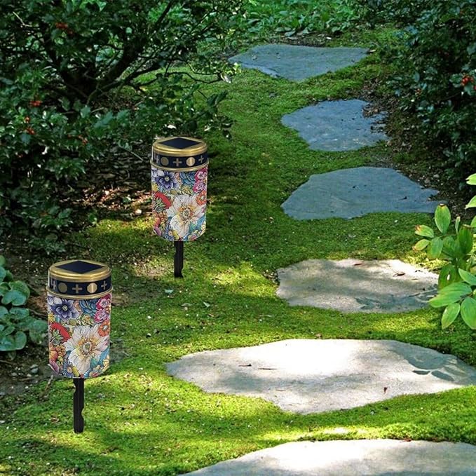ZOUTAIRONG Solar Light for Cemetery Grave 4 Pack Solar Garden Lights Solar Lights Outdoor Waterproof Powered Solar | Lumora