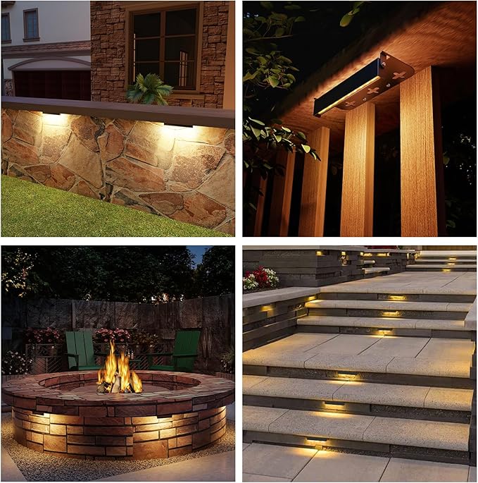 12 Pack 7 Inch Retaining Wall Lights, 5W LED Hardscape Lighting 12V AC/DC Low Voltage Step Lights Outdoor, 2700K | Lumora