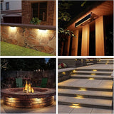 12 Pack 7 Inch Retaining Wall Lights, 5W LED Hardscape Lighting 12V AC/DC Low Voltage Step Lights Outdoor, 2700K | Lumora