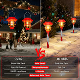 6 Pack Christmas Solar Pathway Lights Outdoor Decorations,Garden Solar Stake Landscape Lights Candy Cane Christmas | Lumora
