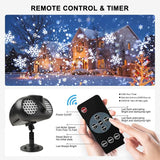 Christmas Projector Lights Outdoor, Dual Head Dynamic Snowflake Projector with RF Remote & Timer, IP65 Waterproof | Lumora