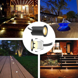 Recessed LED Deck Lights Kits with Protecting Shell,10Pack Φ1.18 IP67 Waterproof 12V Low Voltage Embedded Step | Lumora