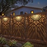 Solar Fence Lights 6 Pack Solar Step Lights Outdoor Waterproof LED Solar Powered Wall Lights Outdoor Decorations | Lumora