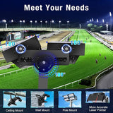 0-900W Led Stadium Lights, IP66 High Power Outdoor Sport Court Arena Light Pro-Grade High Mast Lighting with | Lumora