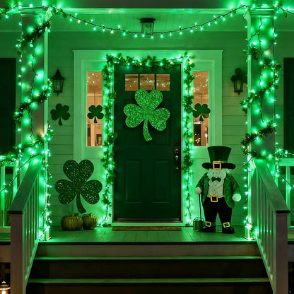 Brizled Green Christmas Lights, 33ft 100 LED Christmas String Lights, 120V UL Certified Plugin Xmas Tree Light Connectable Waterproof Mini Xmas Light for Home Tree Halloween Indoor Outdoor Decorations