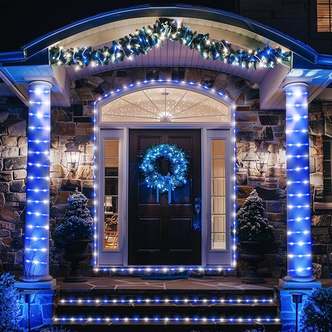JMEXSUSS 200 LED Solar Rope Lights for Christmas Decor, 72ft IP 65 Outdoor Waterproof Christmas Rope Lights with 8 | Lumora