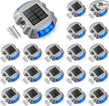 VOLISUN Solar Deck/Dock Lights, 20-Pack Led IP68 Waterproof Outdoor Warning Step Lights for Driveway Sidewalk | Lumora