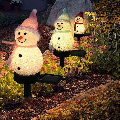Solar Lights Christmas Solar Powered LED Light Decor Outdoor Garden Stake Lamps Xmas Yellow