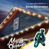 2PACK C9 LED Christmas Lights with 100 Spring Clips, Total 100ft 100 LED Waterproof - Outdoor Security Flood Light | Lumora
