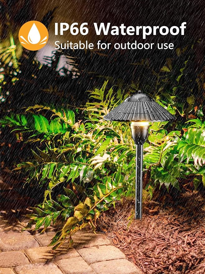 ZUCKEO Low Voltage Landscape Lighting LED Pathway Lights, 5W Landscape Path Lights 3000K Warm White 12-24V, Outdoor | Lumora