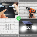 Solar Lights Outdoor, 30 LED Solar Security Lights with Motion Sensor Outdoor Spotlights IP65 Waterproof 360° | Lumora
