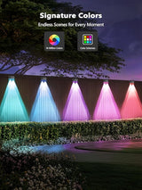 Brizled Smart Fence Lights, RGBCW Outdoor Deck Lights APP & Voice Controlled, Color-Changing Fence Lighting Music | Lumora