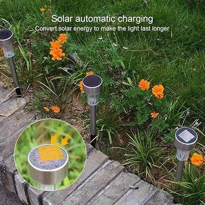 Solar Pathway Lights Waterproof, Landscape Lighting Solar Lamp Post Ligh for Driveway, Pathway, Patio