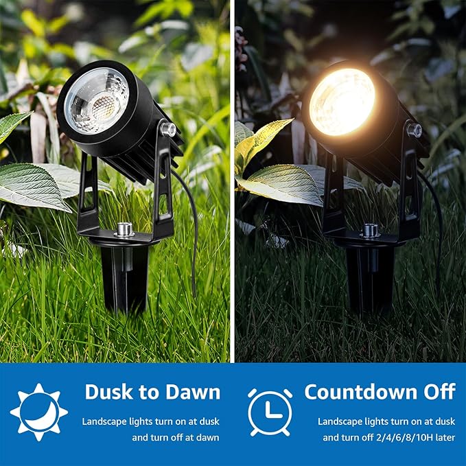 SUNVIE All-in-One LED Low Voltage Landscape Lighting Kit, 12-Pack Landscape Lights - Outdoor Security Flood Light | Lumora