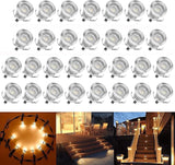 Low Voltage LED Deck Light Kit Stainless Steel Waterproof Recessed Wood Decking Stairs Garden Yard Patio Decor Lamp | Lumora