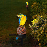 Ulalaza Outdoor Resin Solar Lights Blue Parrot Shape Solar Powered LED Lamp Waterproof Garden Light Decoration for | Lumora