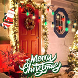 C9 Red White and Green Christmas Lights Outdoor, 25Ft Vintage Christmas String Lights with 26 Multicolor Ceramic | Lumora