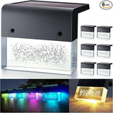 DenicMic Solar Deck Lights LED Solar Step Lights Outdoor for Fence, Patio, Garden, Yard, Backyard, 10 Lumen 2 | Lumora
