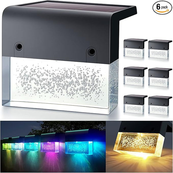 DenicMic Solar Deck Lights LED Solar Step Lights Outdoor for Fence, Patio, Garden, Yard, Backyard, 10 Lumen 2 | Lumora
