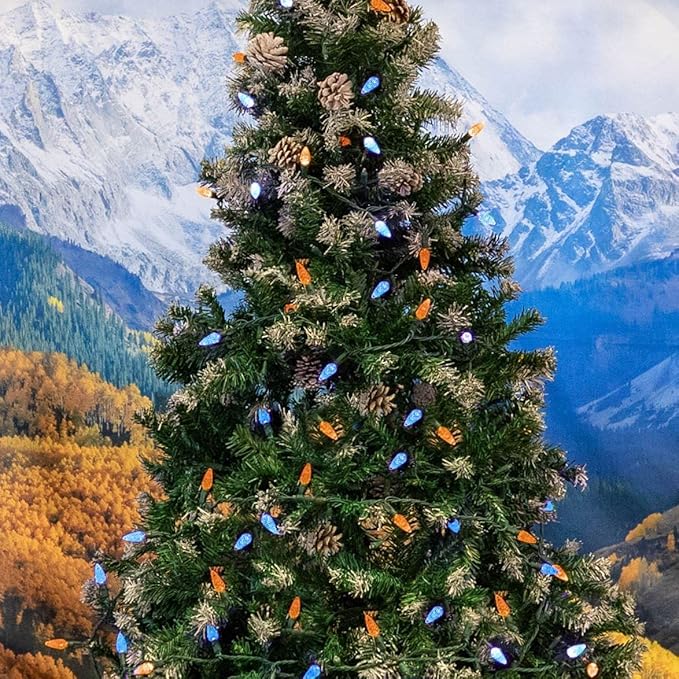 Novelty Lights 24FT 70 LED C6 Christmas String Lights, Outdoor Commercial Grade Tree Decorations, Permanent LED | Lumora